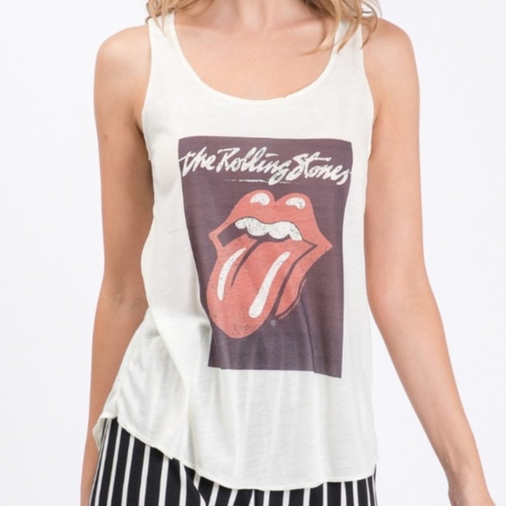 ROLLING Stones Graphic Front Tank